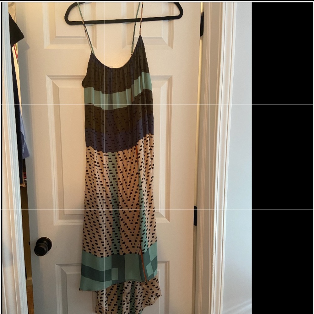 Printed Woven High Low Dress